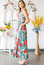Load image into Gallery viewer, Floral Sleeveless Maxi Dress with Pockets - Shop &amp; Buy