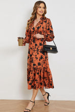 Load image into Gallery viewer, Floral Smocked Long Flounce Sleeve Dress - Shop &amp; Buy