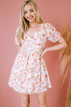 Load image into Gallery viewer, Floral Tie-Back Puff Sleeve Dress - Shop &amp; Buy
