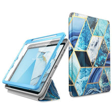 Load image into Gallery viewer, For iPad Air 4 Case 10.9 inch (2020) I-BLASON Cosmo Marble Trifold Stand Case with Auto Sleep/Wake &amp; Built-in Screen Protector - Shop &amp; Buy
