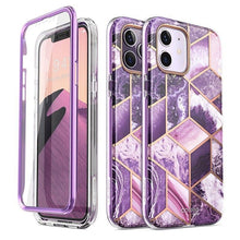 Load image into Gallery viewer, For iPhone 12 Case/12 Pro Case 6.1&quot; (2020) I-BLASON Cosmo Full-Body Glitter Marble Bumper Case with Built-in Screen Protector - Shop &amp; Buy
