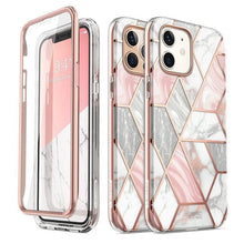 Load image into Gallery viewer, For iPhone 12 Case/12 Pro Case 6.1&quot; (2020) I-BLASON Cosmo Full-Body Glitter Marble Bumper Case with Built-in Screen Protector - Shop &amp; Buy