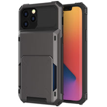 Load image into Gallery viewer, For iPhone 14 13 Pro Max 13 Mini 13 Pro 2022 Card Slots Wallet Case Cover Slide Armor Wallet Card Slots Holder for iPhone 13 - Shop &amp; Buy

