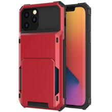 Load image into Gallery viewer, For iPhone 14 13 Pro Max 13 Mini 13 Pro 2022 Card Slots Wallet Case Cover Slide Armor Wallet Card Slots Holder for iPhone 13 - Shop &amp; Buy
