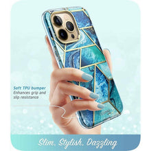 Load image into Gallery viewer, For iPhone 14 Pro Case 6.1&quot; (2022) I-BLASON Cosmo Full-Body Glitter Marble Bumper Case with Built-in Screen Protector - Shop &amp; Buy
