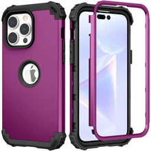 Load image into Gallery viewer, for iPhone 14 Pro Max Case 2022, 3-in-1 Hybrid Soft Silicone Rubber Hard PC Heavy Duty Shockproof Rugged Bumper Protective Case - Shop &amp; Buy
