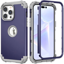 Load image into Gallery viewer, for iPhone 14 Pro Max Case 2022, 3-in-1 Hybrid Soft Silicone Rubber Hard PC Heavy Duty Shockproof Rugged Bumper Protective Case - Shop &amp; Buy
