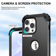 Load image into Gallery viewer, for iPhone 14 Pro Max Case 2022, 3-in-1 Hybrid Soft Silicone Rubber Hard PC Heavy Duty Shockproof Rugged Bumper Protective Case - Shop &amp; Buy
