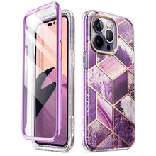 Load image into Gallery viewer, For iPhone 14 Pro Max Case 6.7&quot; (2022) I-BLASON Cosmo Full-Body Glitter Marble Bumper Case with Built-in Screen Protector - Shop &amp; Buy
