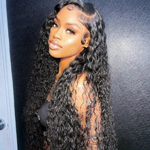 Load image into Gallery viewer, Funkygirl 150% Density Water Wave Lace Front Wig - Natural Black Brazilian Remy Hair - Shop &amp; Buy

