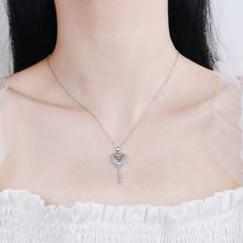 Load image into Gallery viewer, GEM&#39;S BALLET 1.0Ct D Color Moissanite Diamond Key Pendant Necklace with Moissanite Stone 925 Sterling Silver Jewelry - Shop &amp; Buy