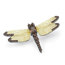 Load image into Gallery viewer, GEM&#39;S BALLET 1.41Ct Natural Sky Blue Topaz Brooch 925 Sterling Sliver Handmade Design Dragonfly Brooches For Women Fine Jewelry - Shop &amp; Buy