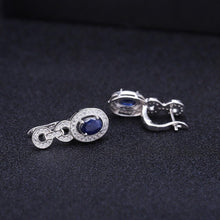 Load image into Gallery viewer, GEM&#39;S BALLET 1.89Ct Natural Blue Sapphire Vintage Earrings 925 Sterling Silver Gemstone Drop Earrings For Women Wedding Jewelry - Shop &amp; Buy
