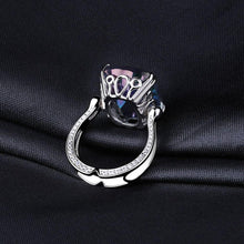 Load image into Gallery viewer, GEM&#39;S BALLET 18.42Ct Natural Rainbow Fire Mystic Topaz Ring Cocktail For Women 925 Sterling Silver Vintage Fashion Jewelry - Shop &amp; Buy
