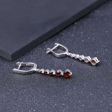 Load image into Gallery viewer, GEM&#39;S BALLET 2.67Ct Natural Red Garnet Gemstone Drop Earrings Genuine Pure 925 Sterling Silver Earrings Fine Jewelry For Women - Shop &amp; Buy