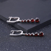 Load image into Gallery viewer, GEM&#39;S BALLET 2.67Ct Natural Red Garnet Gemstone Drop Earrings Genuine Pure 925 Sterling Silver Earrings Fine Jewelry For Women - Shop &amp; Buy
