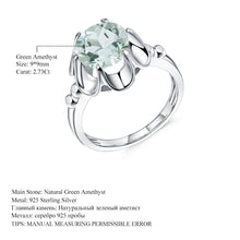 Load image into Gallery viewer, GEM&#39;S BALLET 2.73Ct Natural Green Amethyst Engagement Ring For Women 925 Sterling Silver Gemstone Finger Rings Fine Jewelry - Shop &amp; Buy
