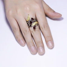 Load image into Gallery viewer, GEM&#39;S BALLET 2.75Ct Natural Red Garnet Gemstone Finger Ring 925 Sterling Sliver Vintage Gothic Rings For Women Fine Jewelry - Shop &amp; Buy