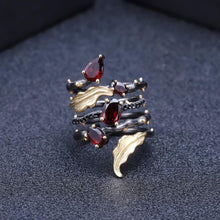 Load image into Gallery viewer, GEM&#39;S BALLET 2.75Ct Natural Red Garnet Gemstone Finger Ring 925 Sterling Sliver Vintage Gothic Rings For Women Fine Jewelry - Shop &amp; Buy
