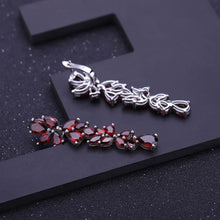 Load image into Gallery viewer, GEM&#39;S BALLET 20.35Ct Natural Red Garnet Earrings 925 Sterling Sliver Leaves Branches Drop Earrings For Women Engagement Jewelry - Shop &amp; Buy
