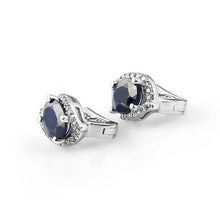 Load image into Gallery viewer, Gem&#39;s Ballet 3.26C Natural Blue Sapphire Gemstone Vintage Stud Earrings 925 Sterling Silver Fine Jewelry For Women - Shop &amp; Buy
