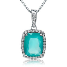 Load image into Gallery viewer, GEM&#39;S BALLET 3.67Ct Natural Green Agate Gemstone Pendant Necklace For Women 925 Sterling Silver Fine Jewelry Drop Shipping - Shop &amp; Buy
