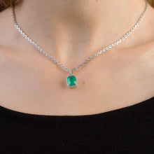 Load image into Gallery viewer, GEM&#39;S BALLET 3.67Ct Natural Green Agate Gemstone Pendant Necklace For Women 925 Sterling Silver Fine Jewelry Drop Shipping - Shop &amp; Buy
