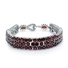 Load image into Gallery viewer, GEM&#39;S BALLET 30.80Ct Natural Red Garnet Gemstone Bracelet Genuine 925 Sterling Silver Bracelets &amp; Bangles For Women Fine Jewelry - Shop &amp; Buy