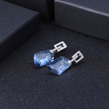 Load image into Gallery viewer, GEM&#39;S BALLET 42.40Ct Natural Iolite Blue Mystic Quartz Gemstone Drop Earrings 925 Sterling Silver Fine Jewelry for Women - Shop &amp; Buy
