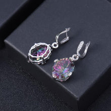 Load image into Gallery viewer, GEM&#39;S BALLET 48.42Ct Natural Rainbow Mystic Quartz Earrings 925 Sterling Silver Vintage Drop Earrings For Women Fine Jewelry - Shop &amp; Buy
