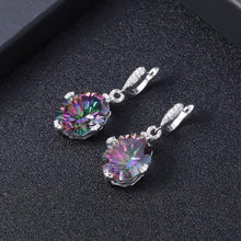 Load image into Gallery viewer, GEM&#39;S BALLET 48.42Ct Natural Rainbow Mystic Quartz Earrings 925 Sterling Silver Vintage Drop Earrings For Women Fine Jewelry - Shop &amp; Buy
