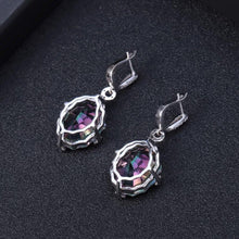 Load image into Gallery viewer, GEM&#39;S BALLET 48.42Ct Natural Rainbow Mystic Quartz Earrings 925 Sterling Silver Vintage Drop Earrings For Women Fine Jewelry - Shop &amp; Buy