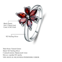 Load image into Gallery viewer, Gem&#39;s Ballet 585 14K 10K 18K Gold 925 Silver Ring Natural Garnet Rings Trendy Romantic Flower Engagement Rings For Women Party - Shop &amp; Buy
