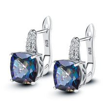 Load image into Gallery viewer, GEM&#39;S BALLET 7.33Ct Natural Blueish Mystic Quartz 925 Sterling Silver Vintge Gemstone Stud Earrings for Women Fine Jewelry - Shop &amp; Buy