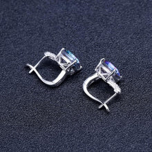 Load image into Gallery viewer, GEM&#39;S BALLET 7.33Ct Natural Blueish Mystic Quartz 925 Sterling Silver Vintge Gemstone Stud Earrings for Women Fine Jewelry - Shop &amp; Buy
