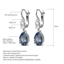 Load image into Gallery viewer, Gem&#39;s Ballet 7.57Ct Natural Iolite Blue Mystic Quartz Gemstone Drop Earrings 925 Sterling Silver Fine Jewelry For Women Wedding - Shop &amp; Buy
