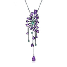 Load image into Gallery viewer, GEM&#39;S BALLET 8.88Ct Natural Amethyst Vintage Gothic Punk 925 Sterling Sliver Gemstone Pendant Necklace For Women Party Jewelry - Shop &amp; Buy