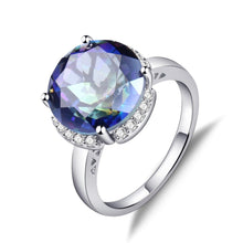 Load image into Gallery viewer, GEM&#39;S BALLET 925 Silver 585 14K 10K 18K Gold Ring 6.57Ct Natural Blueish Mystic Quartz Gemstone Engagement Rings For Women - Shop &amp; Buy
