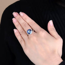 Load image into Gallery viewer, GEM&#39;S BALLET 925 Silver 585 14K 10K 18K Gold Ring 6.57Ct Natural Blueish Mystic Quartz Gemstone Engagement Rings For Women - Shop &amp; Buy
