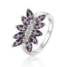 Load image into Gallery viewer, GEM&#39;S BALLET 925 Sterling Silver Gemstone Rings Natural Marquise Colorful Tourmaline Vintage Ring October Birthstone For Women - Shop &amp; Buy