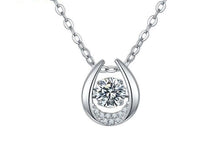 Load image into Gallery viewer, GEM&#39;S BALLET 925 Sterling Silver Twinkle Moissanite Jewelry 5.0mm 0.5Ct Moissanite Diamond Pendant Necklace For Women Wedding - Shop &amp; Buy