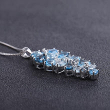 Load image into Gallery viewer, GEM&#39;S BALLET London Blue Topaz Swiss Blue Topaz Sky Blue Topaz Mix Gemstone Pendants For Women Gift Luxury Jewelry Accessories - Shop &amp; Buy
