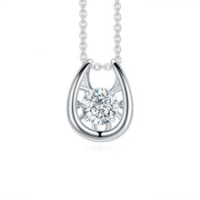Load image into Gallery viewer, GEM&#39;S BALLET Love 925 Sterling Silver Jewelry Necklaces Women For Wedding 1Ct Twinkle Moissanite Diamond Pendant - Shop &amp; Buy
