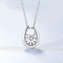 Load image into Gallery viewer, GEM&#39;S BALLET Love 925 Sterling Silver Jewelry Necklaces Women For Wedding 1Ct Twinkle Moissanite Diamond Pendant - Shop &amp; Buy