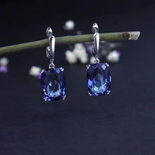 Load image into Gallery viewer, GEM&#39;S BALLET Luxury 925 Sterling Silver Drop Earrings Natural Iolite Blue Mystic Quartz for Women Elegant Earrings Fine Jewelry - Shop &amp; Buy
