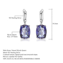 Load image into Gallery viewer, GEM&#39;S BALLET Luxury 925 Sterling Silver Drop Earrings Natural Iolite Blue Mystic Quartz for Women Elegant Earrings Fine Jewelry - Shop &amp; Buy
