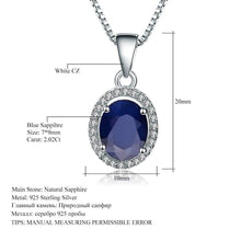 Load image into Gallery viewer, Gem&#39;s Ballet Natural Natural Blue Sapphire Real 585 14K 10K 18K Gold 925 Silver Pendant Necklace For Women Necklace Jewelry - Shop &amp; Buy
