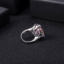 Load image into Gallery viewer, GEM&#39;S BALLET Natural Rainbow Mystic Quartz Cocktail Ring 925 Sterling Silver Irregular Gemstone Rings Fine Jewelry for Women - Shop &amp; Buy
