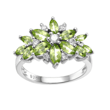 Load image into Gallery viewer, GEM&#39;S BALLET Real 925 Sterling Silver Tourmaline Rings For Women Natural Gemstone Ring Romantic Gift Engagement Jewelry - Shop &amp; Buy
