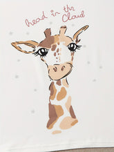 Load image into Gallery viewer, Giraffe Print Pajama Set - Short Sleeve Crew Neck Top &amp; Leopard Shorts or Pants - Soft, Stylish Womens Sleepwear &amp; Loungewear - Shop &amp; Buy
